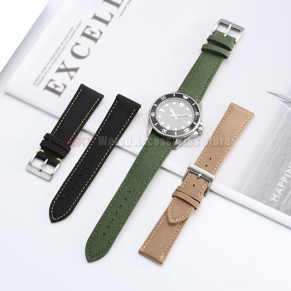 Waterproof Sailcloth Watch Ban - Leather Strap Quick Release review and price