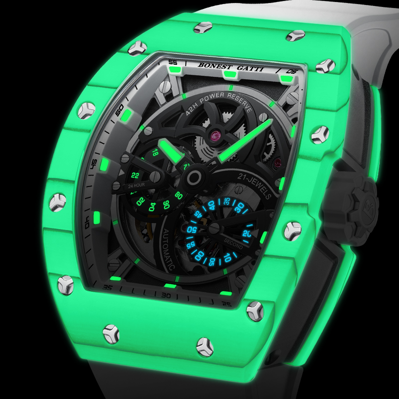 BONEST GATTI Men's Mechanical  - Rubber Strap Diver review and price