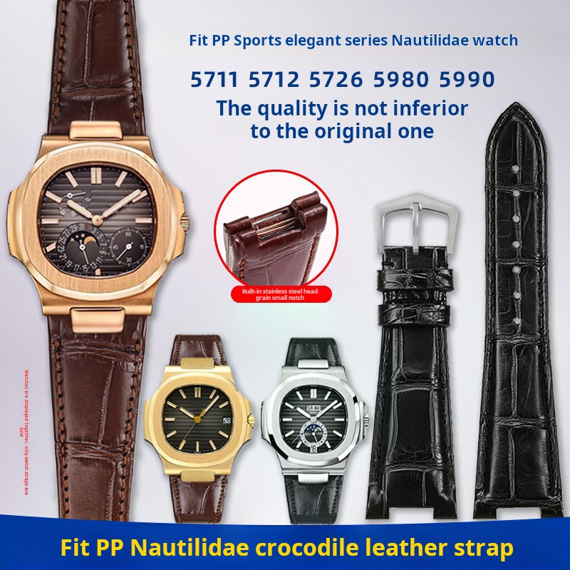 Crocodile Watchband Metal Head - Patek Philippe Watch Nautilus review and price