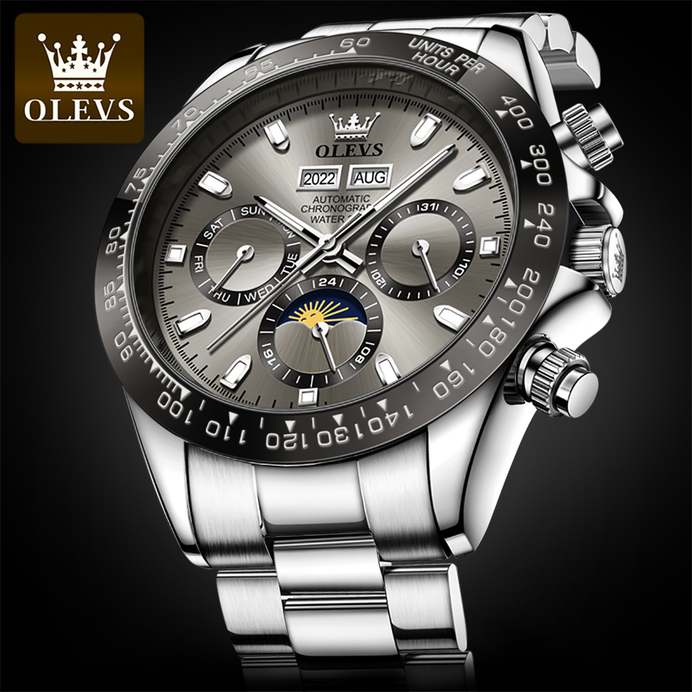 OLEVS 6654 Luxury Mens Watch C - Seiko Watch 5 Sports review and price
