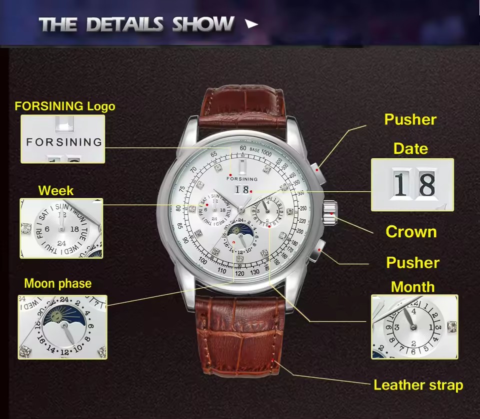 FORSINING Replica Multifunctio - Patek Philippe Watch Nautilus review and price