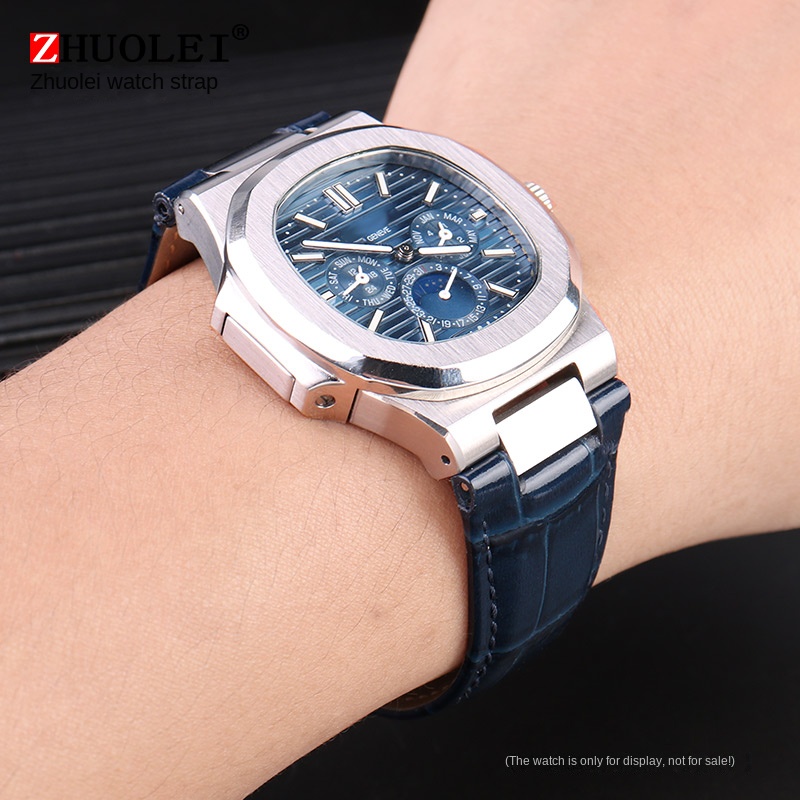 25X13mm notch Genuine Leather  - Patek Philippe Watch Nautilus review and price