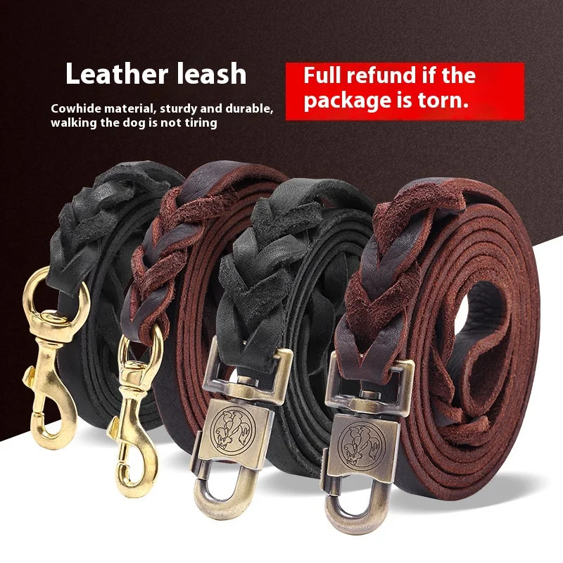 Genuine Leather Dog Leash - To - Leather Strap Quick Release review and price